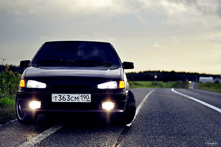 Лада 2114 черная пацанская