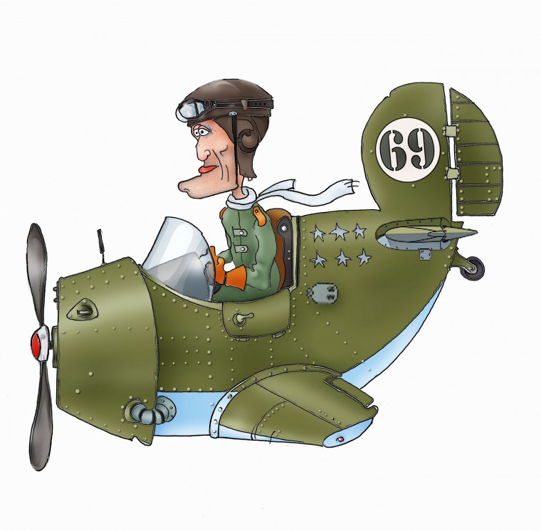 Летчик рисунок