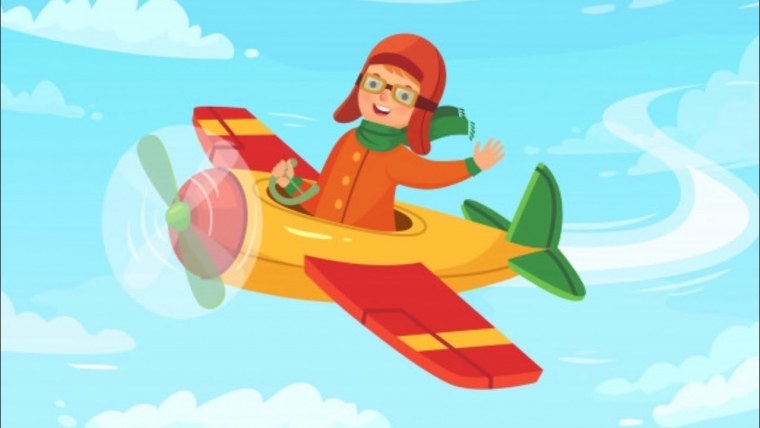 Самолетик с пилотом