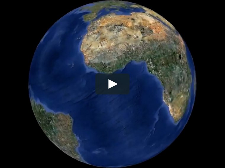 Планета земля вращается