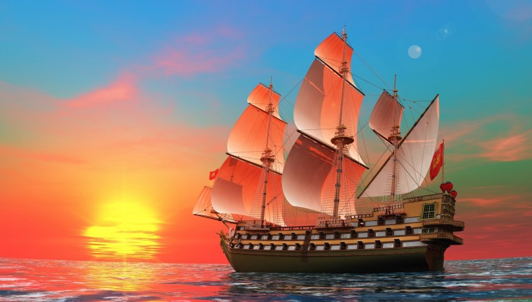 Красивый корабль