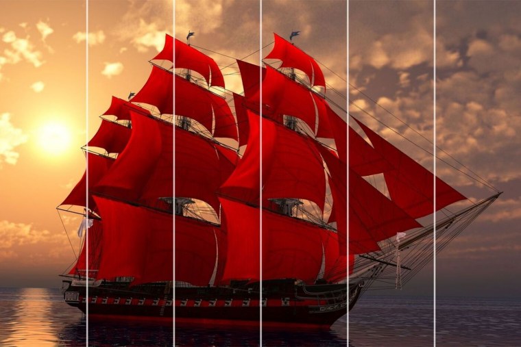 Парусник Крузенштерн Алые паруса