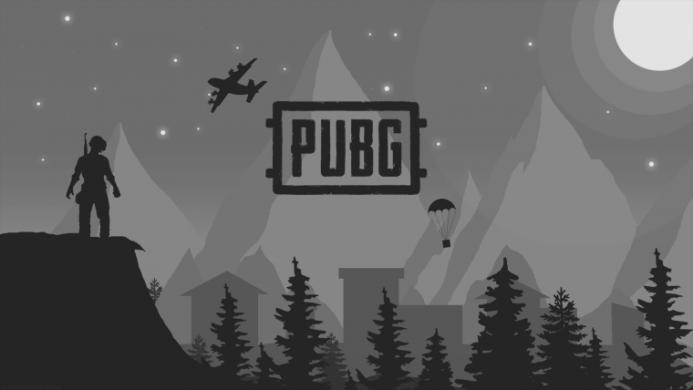 PUBG на черном фоне