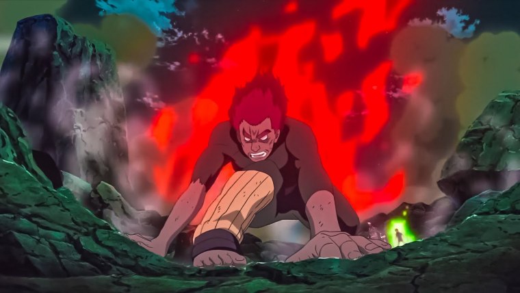 Майто Гай красный зверь Конохи