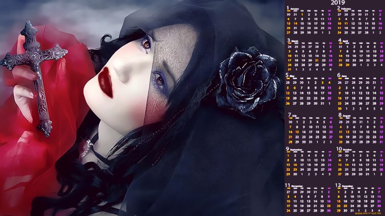 Обои на телефон девушка с крестом