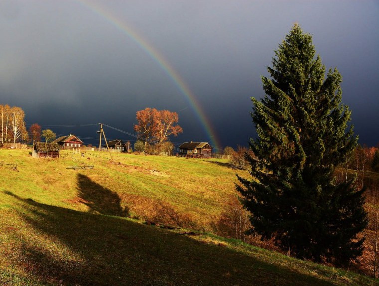 Радуга в деревне