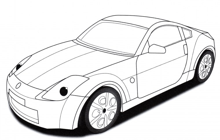Nissan GTR r35 чертеж