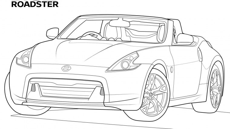 Раскраска Ниссан Ария