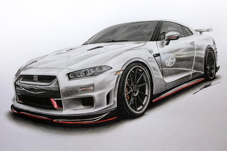 Nissan Skyline GTR 35 карандаш