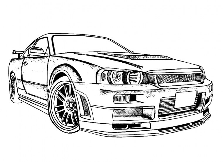 Nissan Skyline GTR 35 карандаш