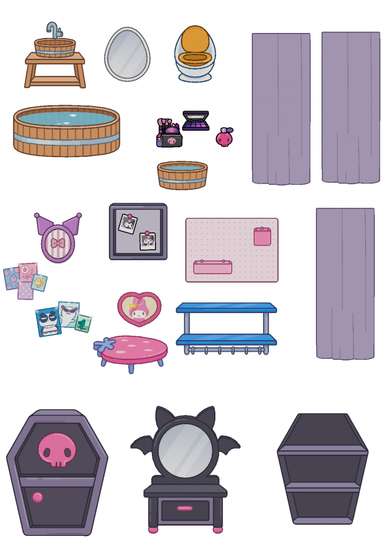 Тока бока мебель Хеллоу Китти