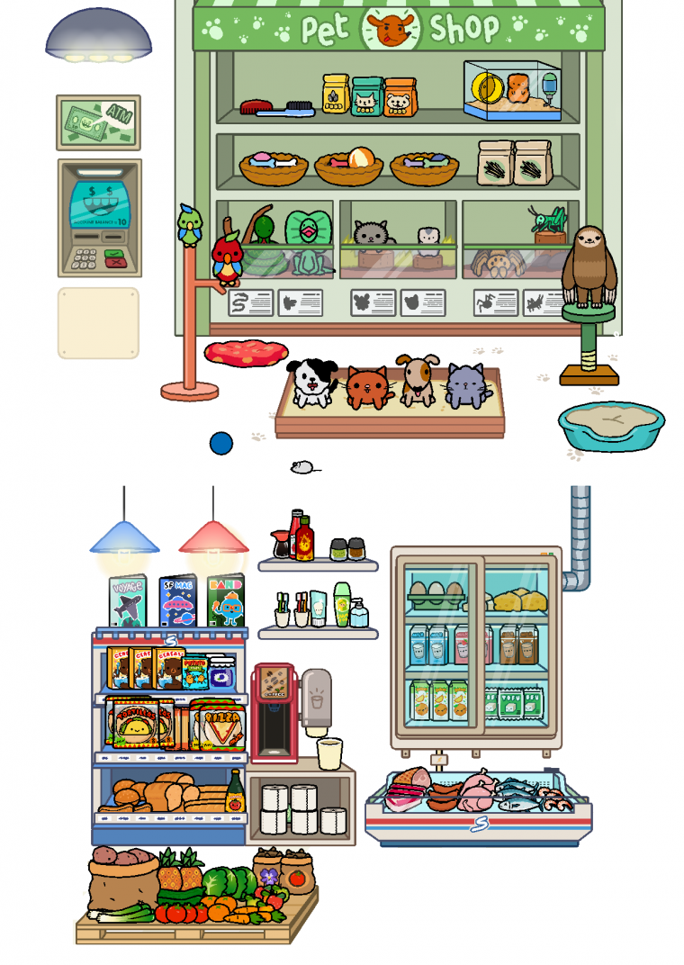 Тока бока вещи для распечатки