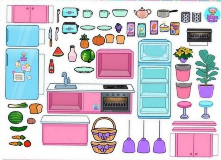 Вещи для бумажного домика