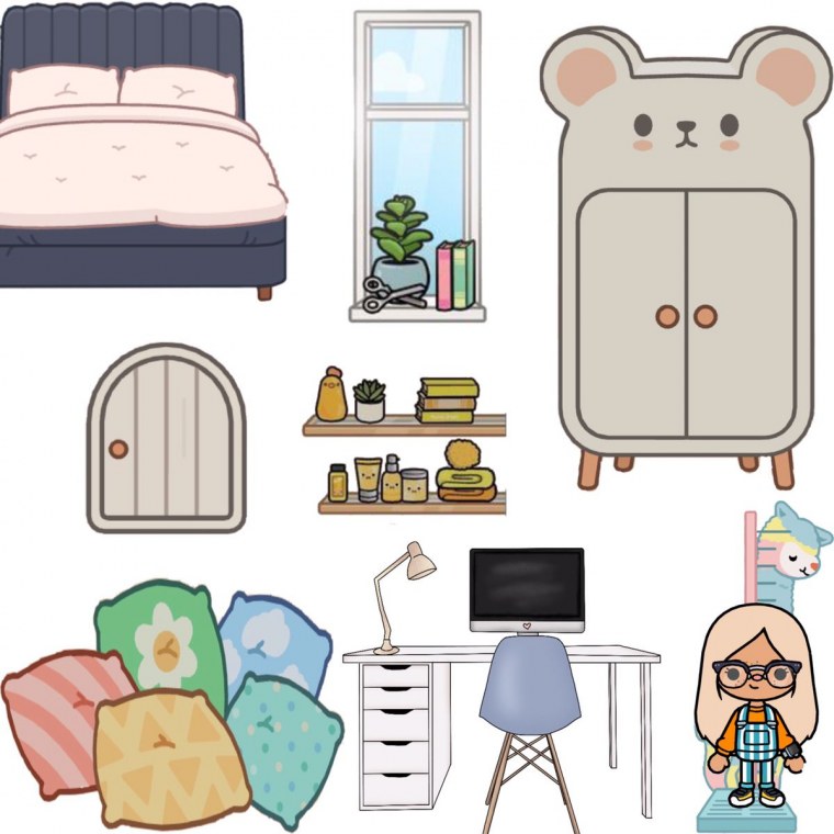 Вещи для бумажного домика