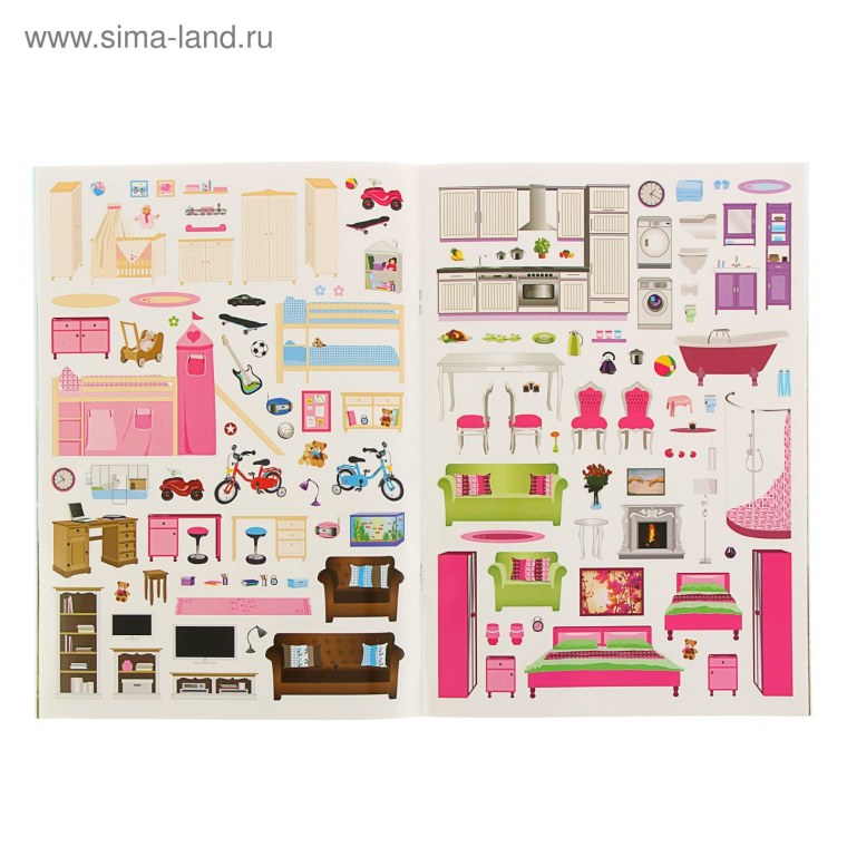 Наклейки для кукольного домика