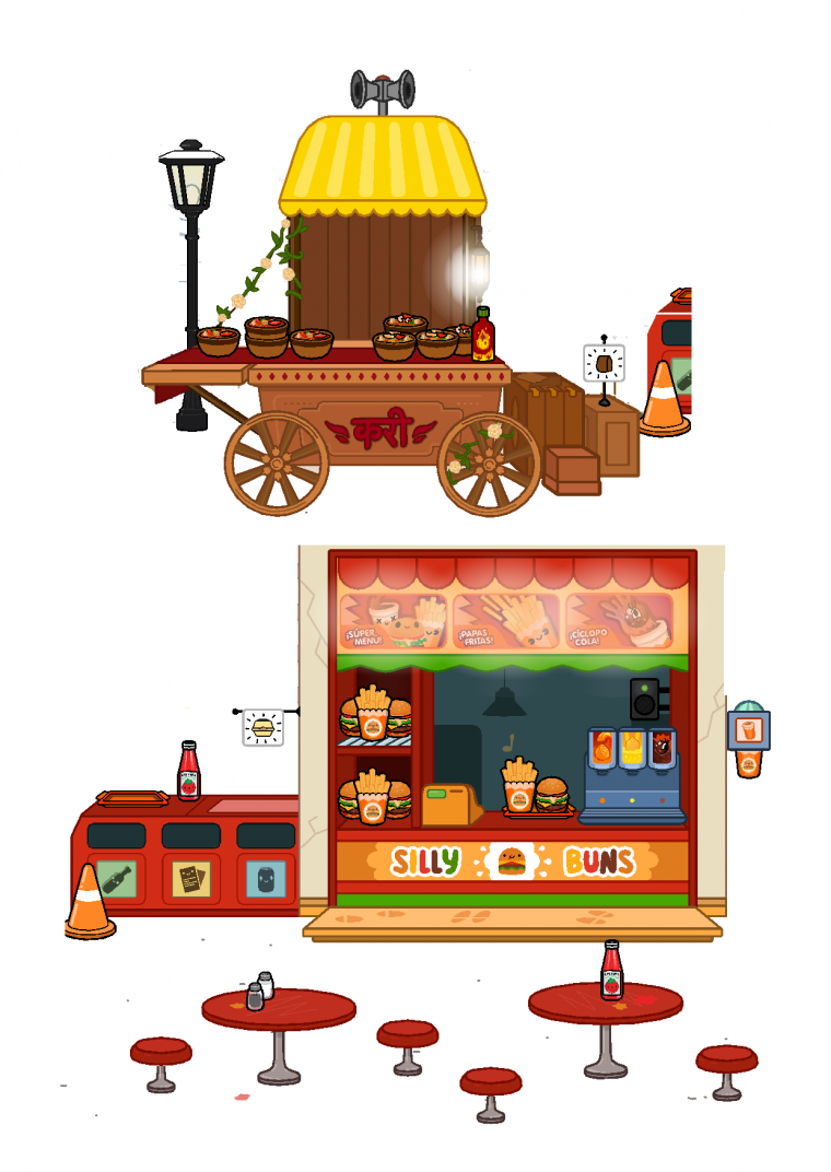 Бумажный домик для бумажных кукол