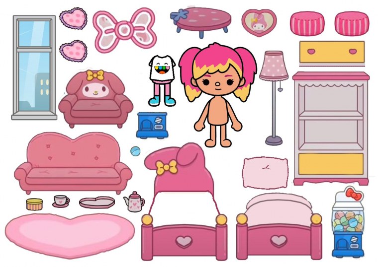 Наклейки toca boca