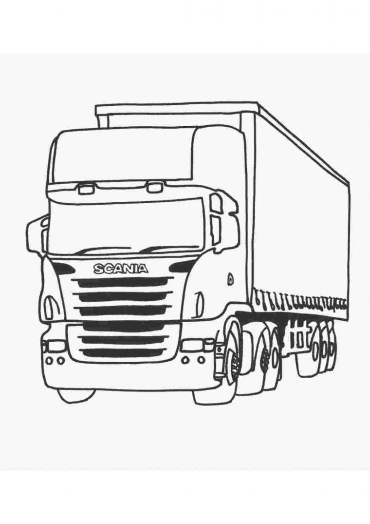 Грузовик Скания вектор