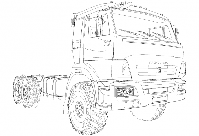 Грузовик рисунок