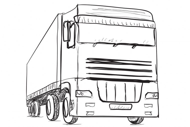 Раскраска КАМАЗ 4308