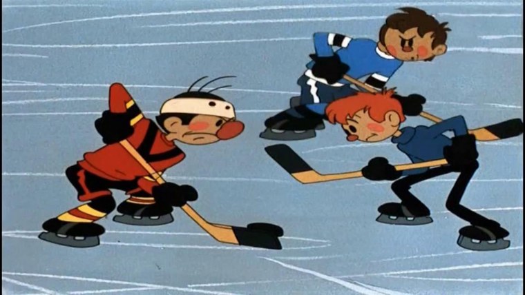 Хоккеист шайбу шайбу