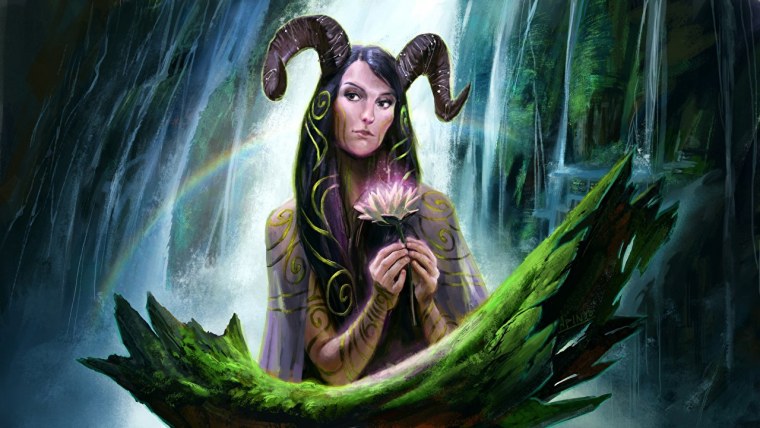 Богиня с рогами