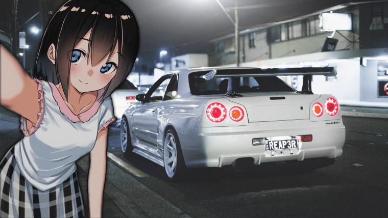 Nissan Skyline r34 anime