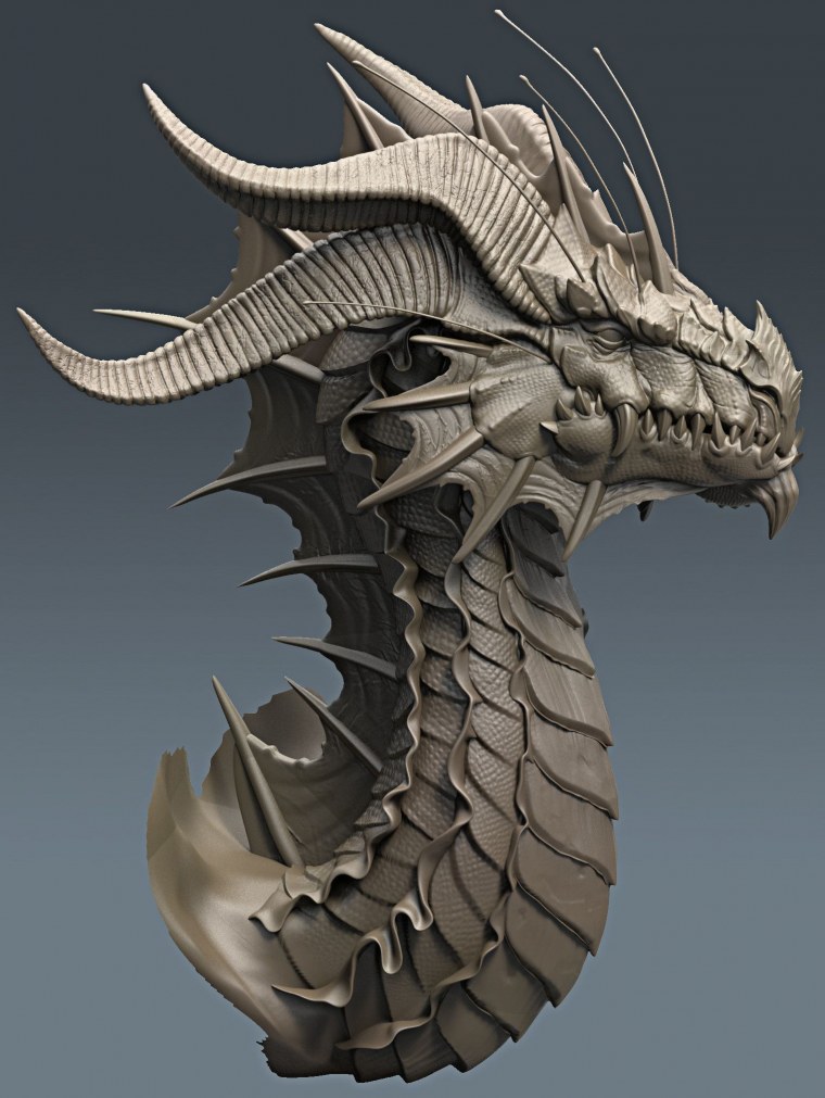 Дракон концепт Zbrush