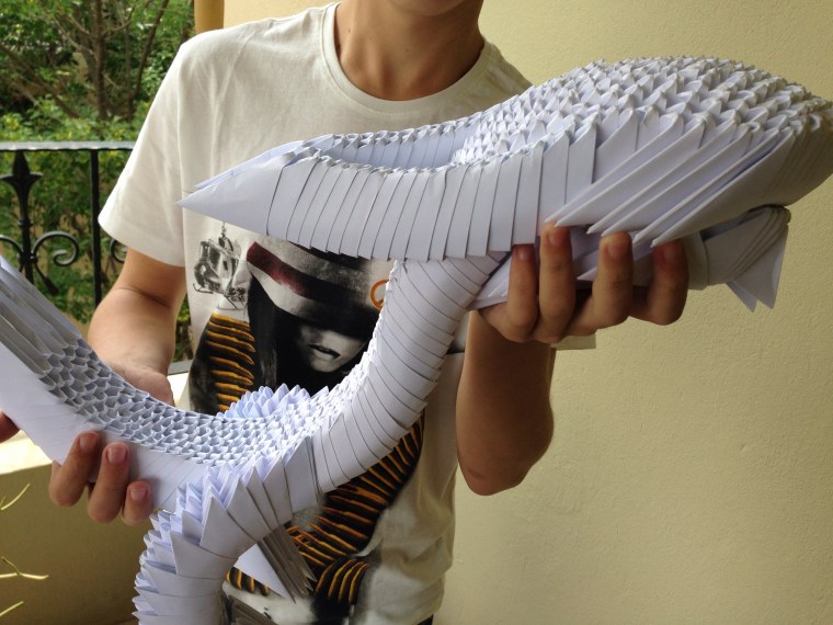 Бумажные драконы на руку