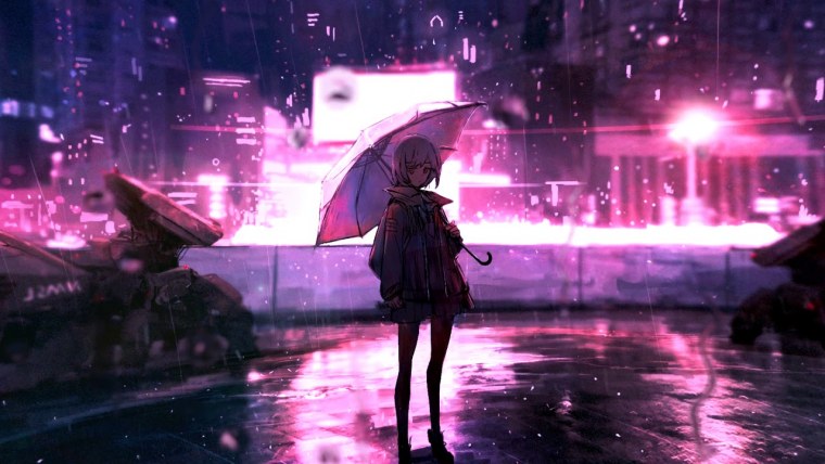 Аниме дождь