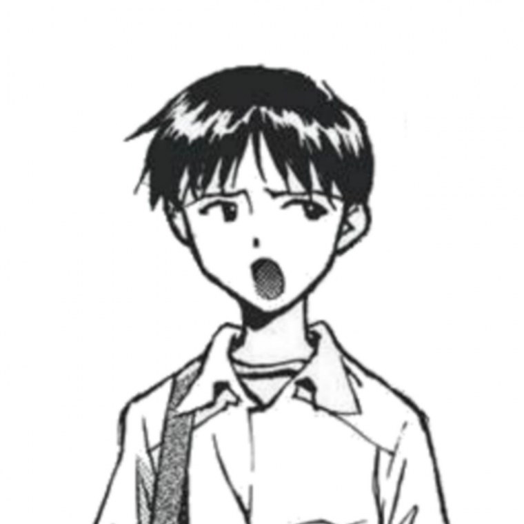 Синдзи сидит на стуле Мем