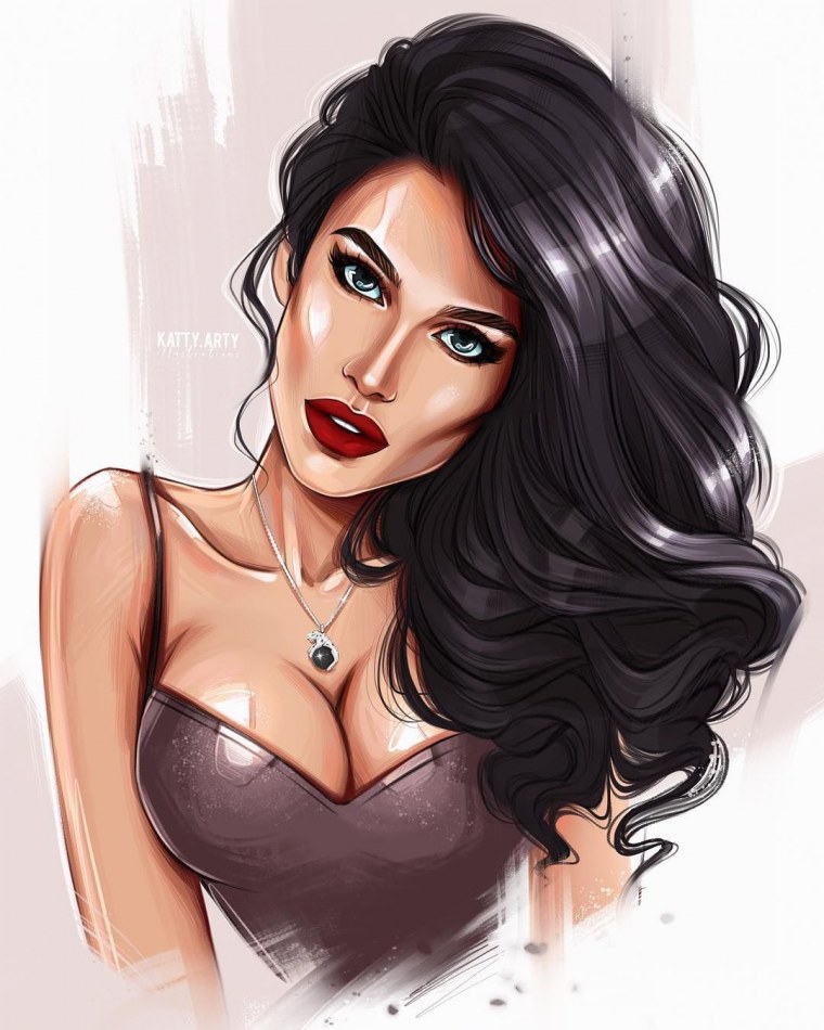 Мультяшные современные девушки