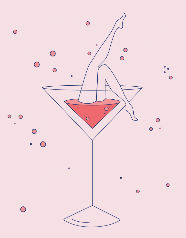 Девушка в рюмке