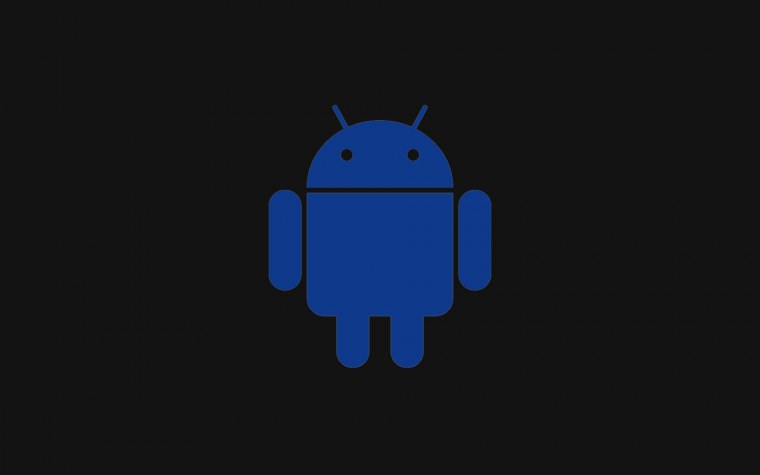 Андроид на черном фоне