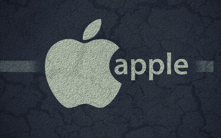Логотип Apple с надписью