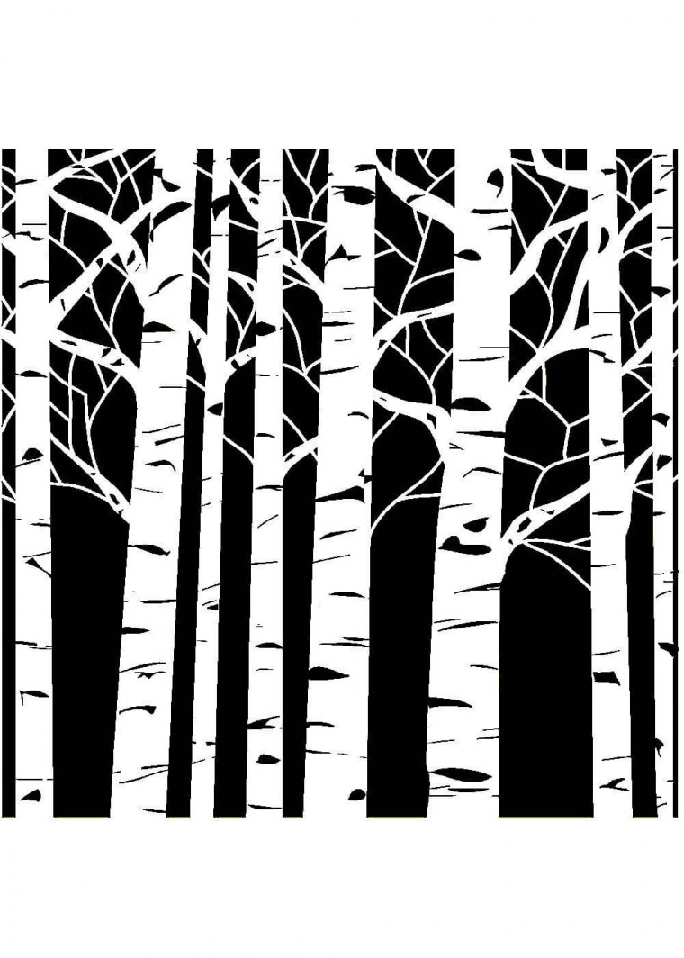 Ствол дерева силуэт