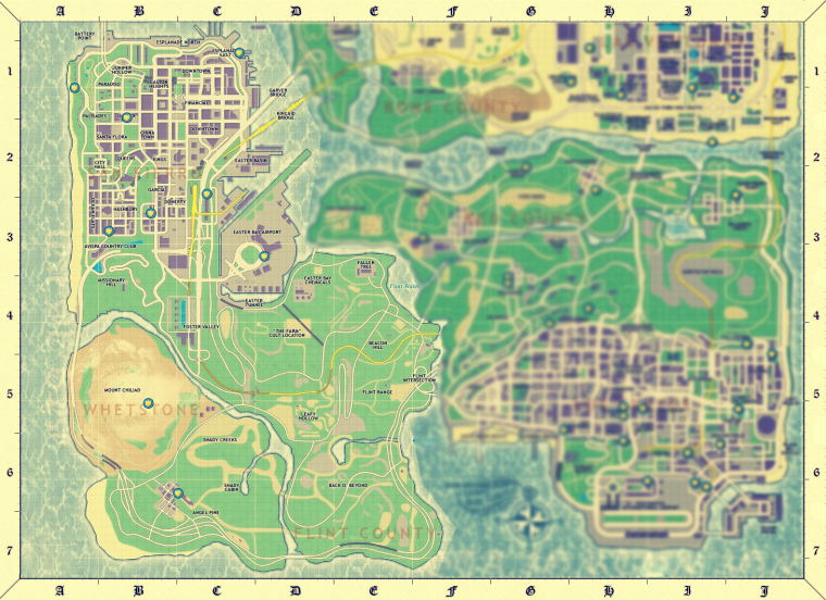 Карта Сан Фиерро