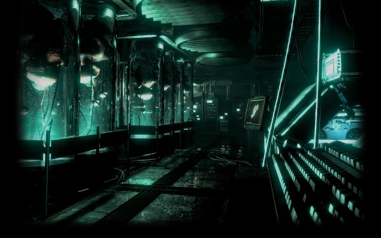 Фон гача лайф лаборатория с капсулой