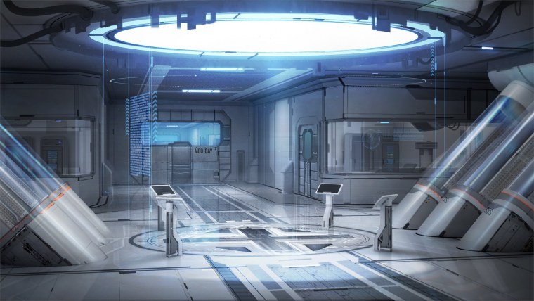 Sci Fi интерьер реакторной