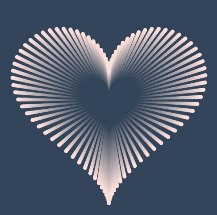 Иллюзию в виде сердечка