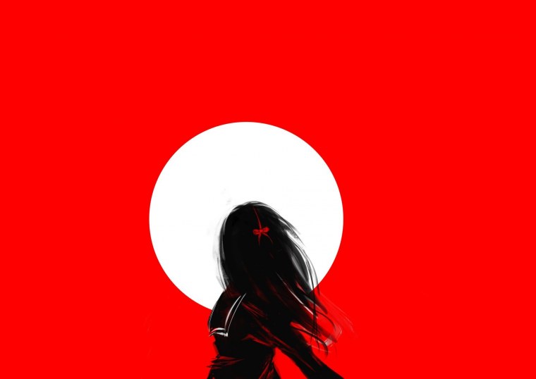 Черно красный Минимализм