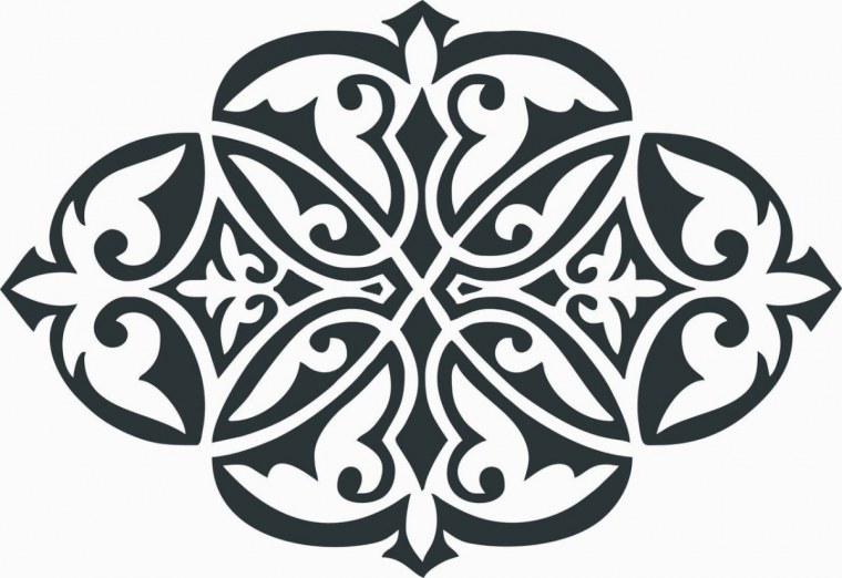 Фон казахский орнамент