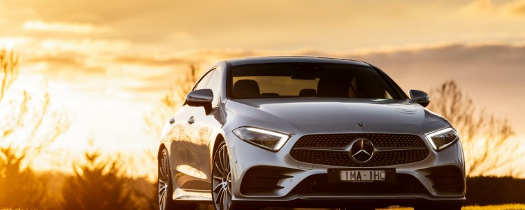 Mercedes cls63 AMG на закате