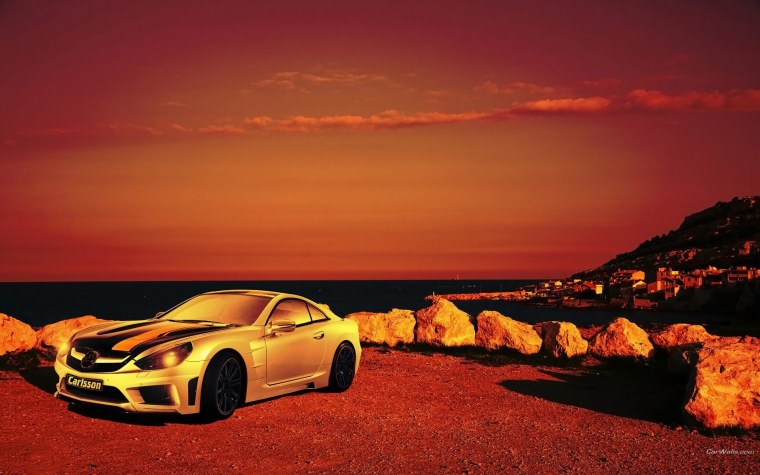 Мерседес АМГ 63 под закатом