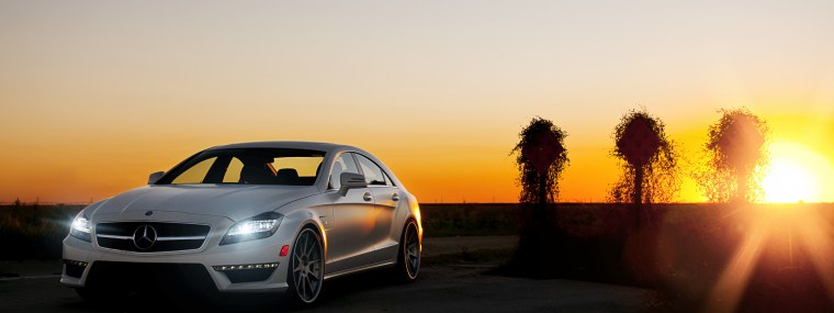 Mercedes c63 AMG ночью
