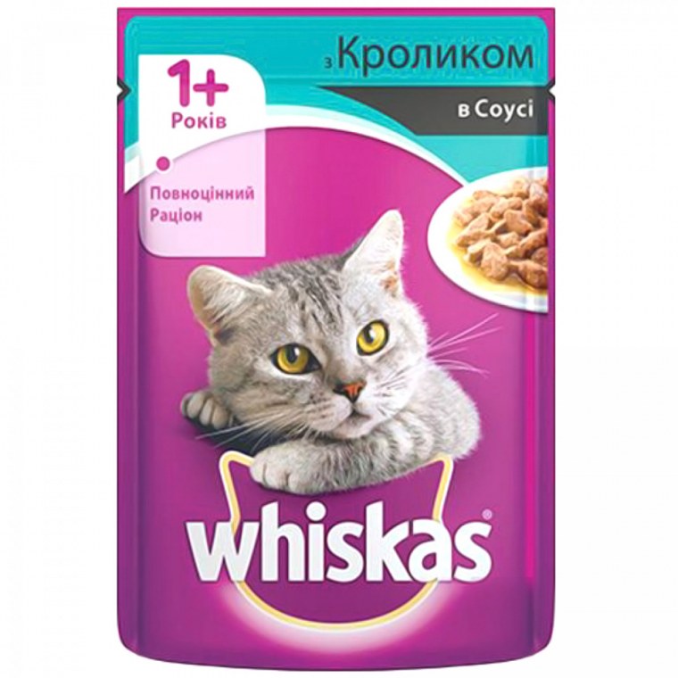 Корм для кошек Whiskas с кроликом, с индейкой 100 г
