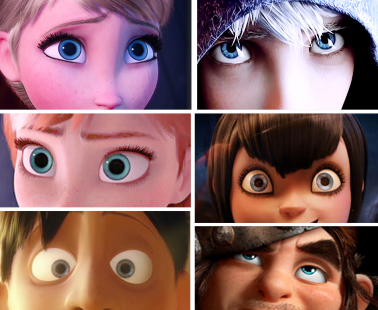 Глаза из мультфильма
