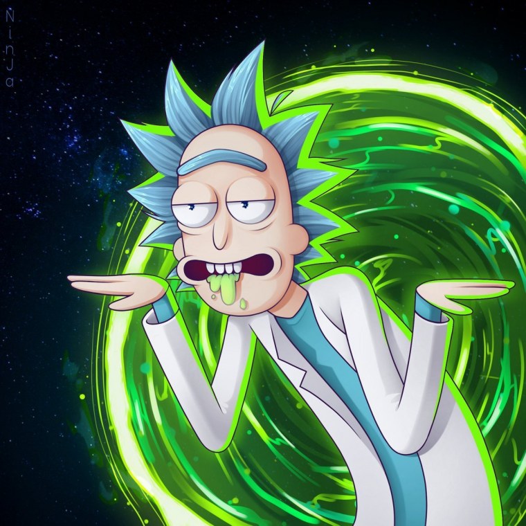 Рик и Морти под кайфом