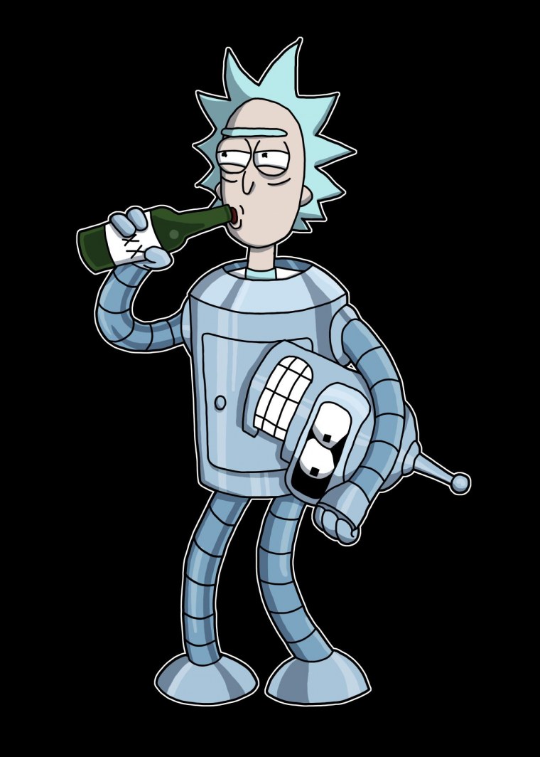 Рик Санчес и Бендер