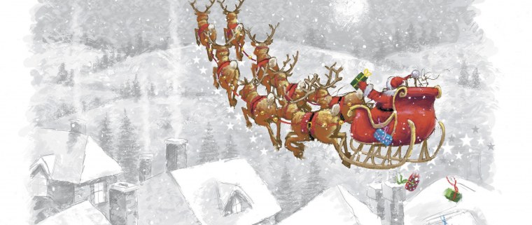 Новогодняя упряжка Деда Мороза